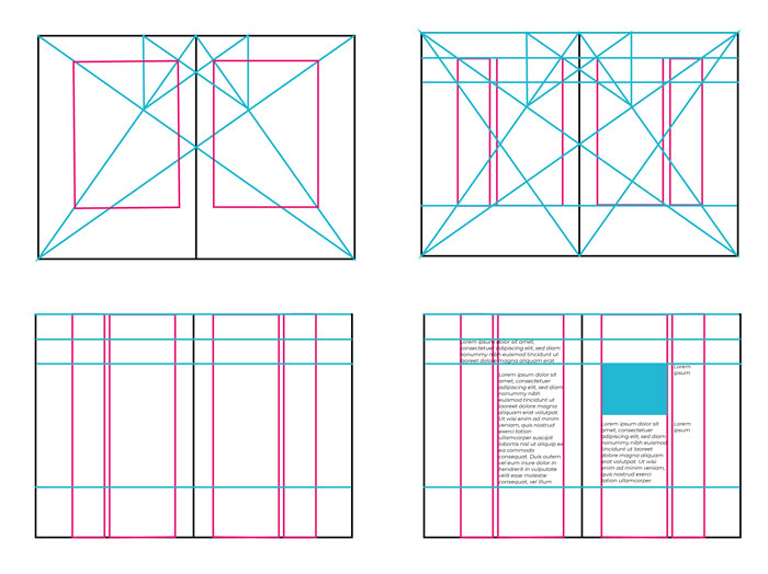 Layout per la stampa e per il web griglia 6