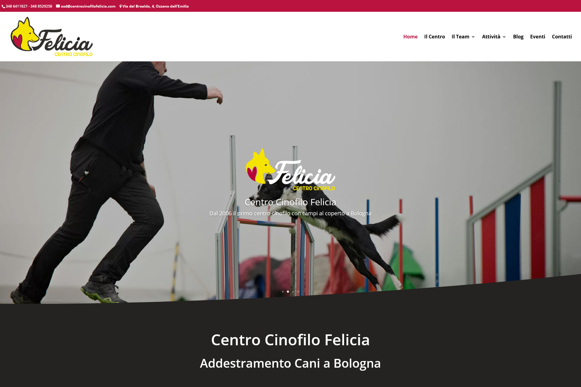 lv-design-realizzazione-siti-web-bologna-portfolio-centro-cinofilo-felicia-slide-1