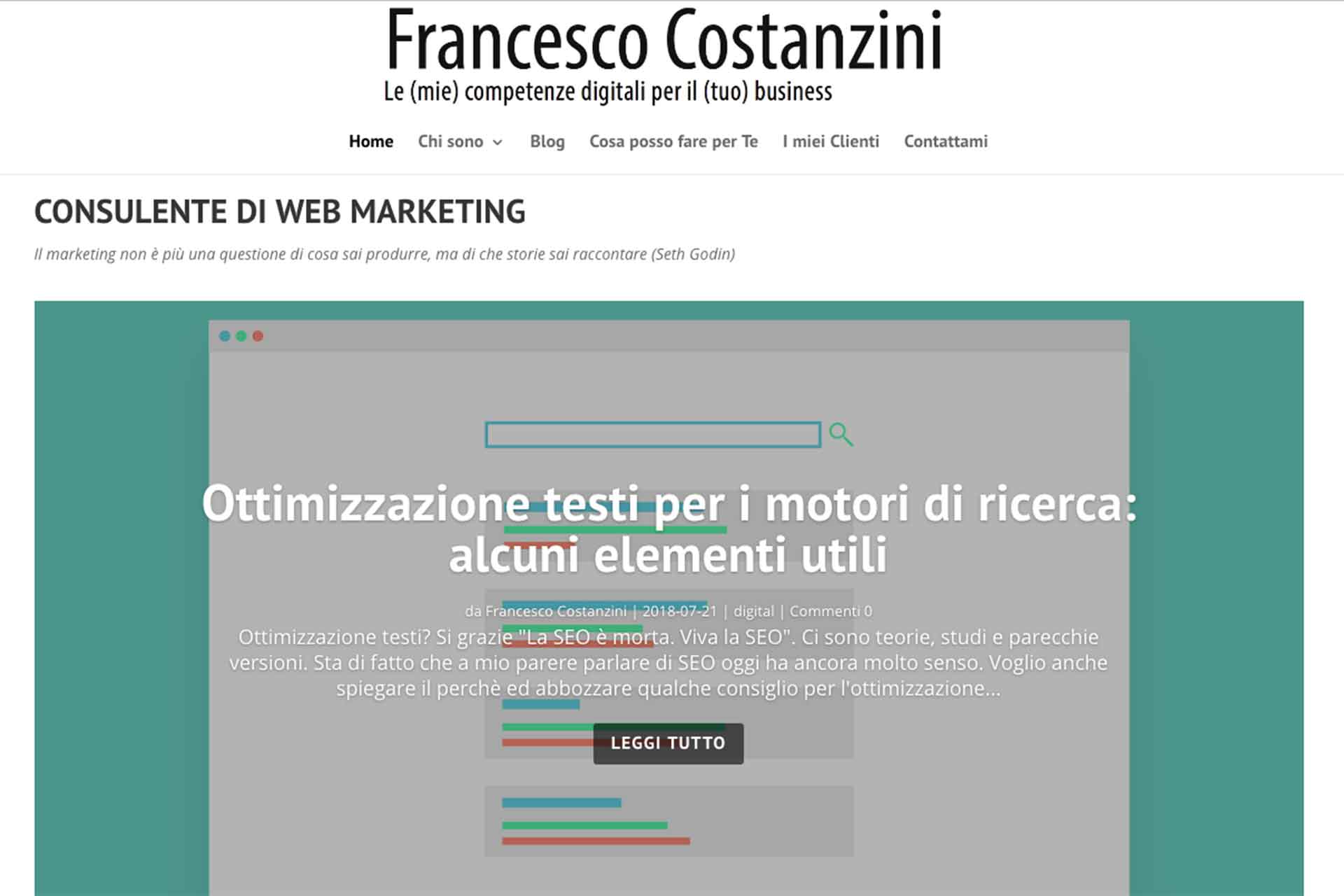Francesco Costanzini Sito Web