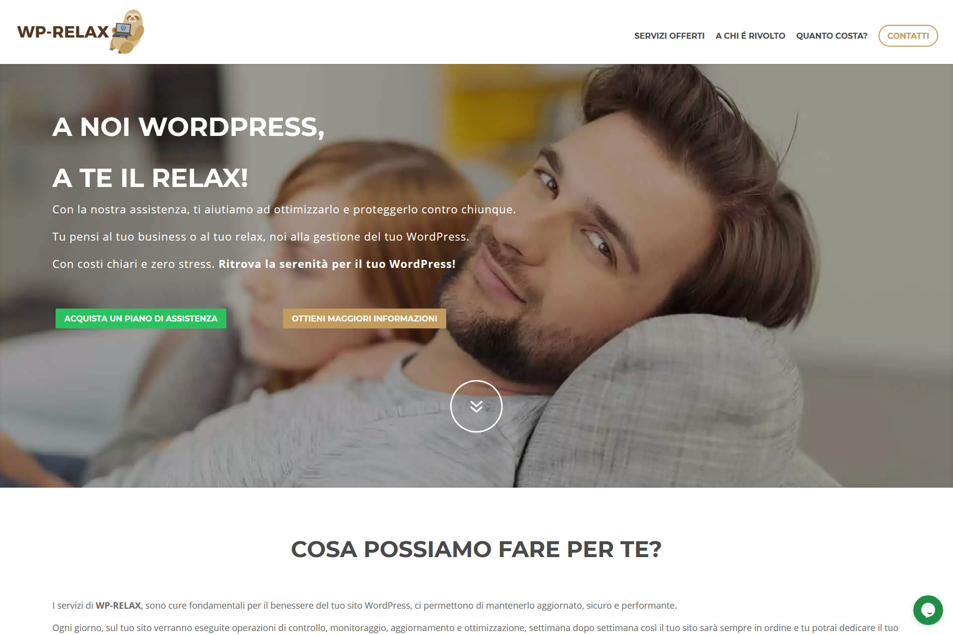 WP-Relax Sito Web