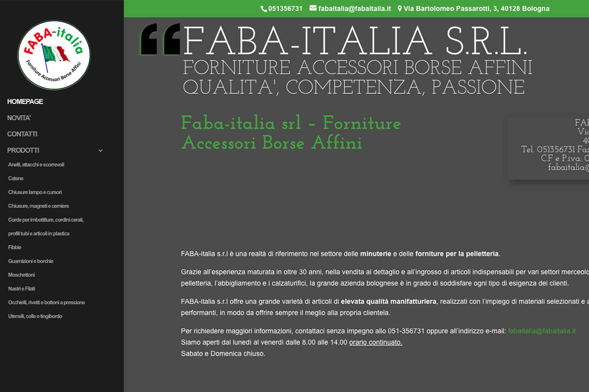 Faba-italia Sito Web