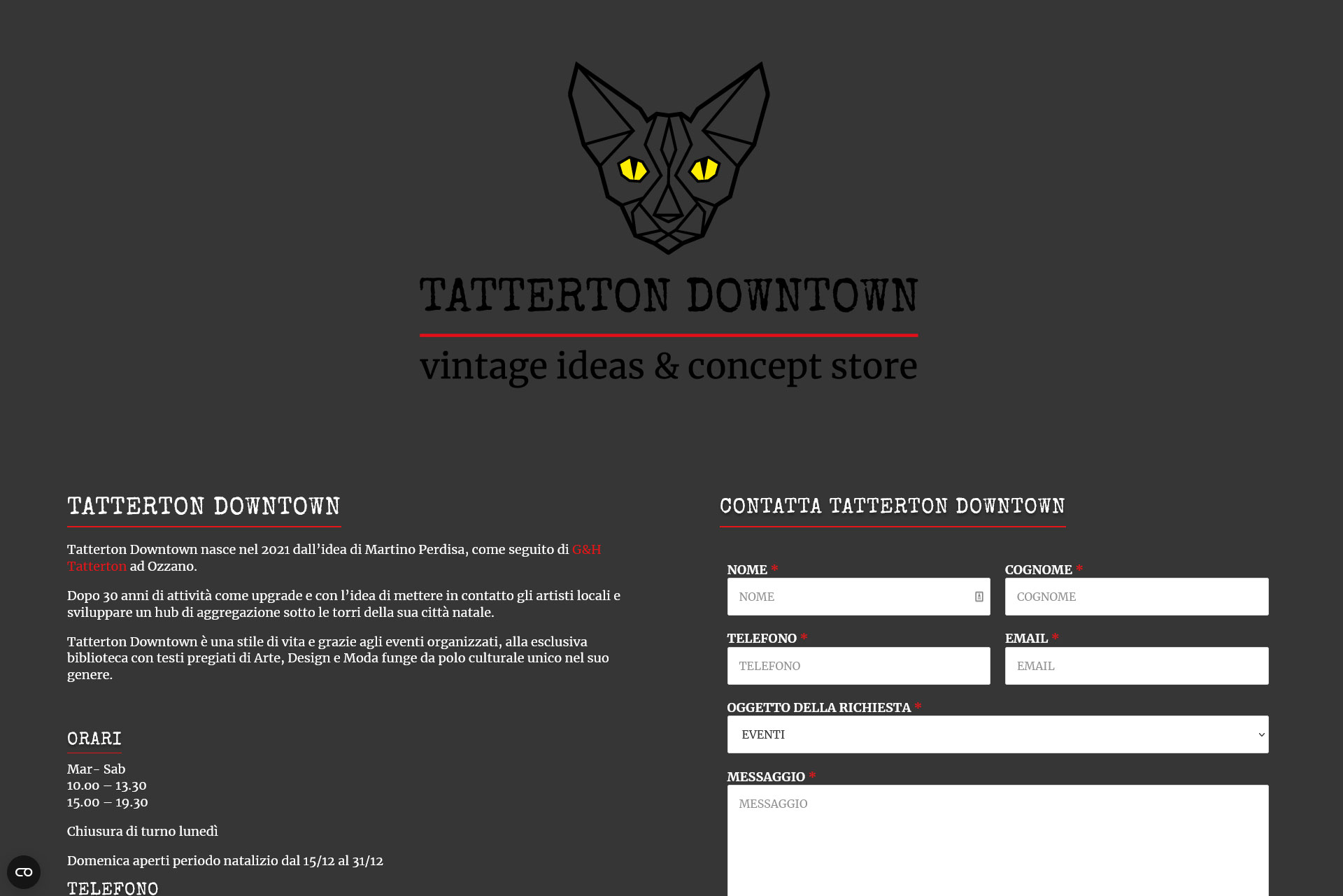 Tatterton Downtown Sito Web