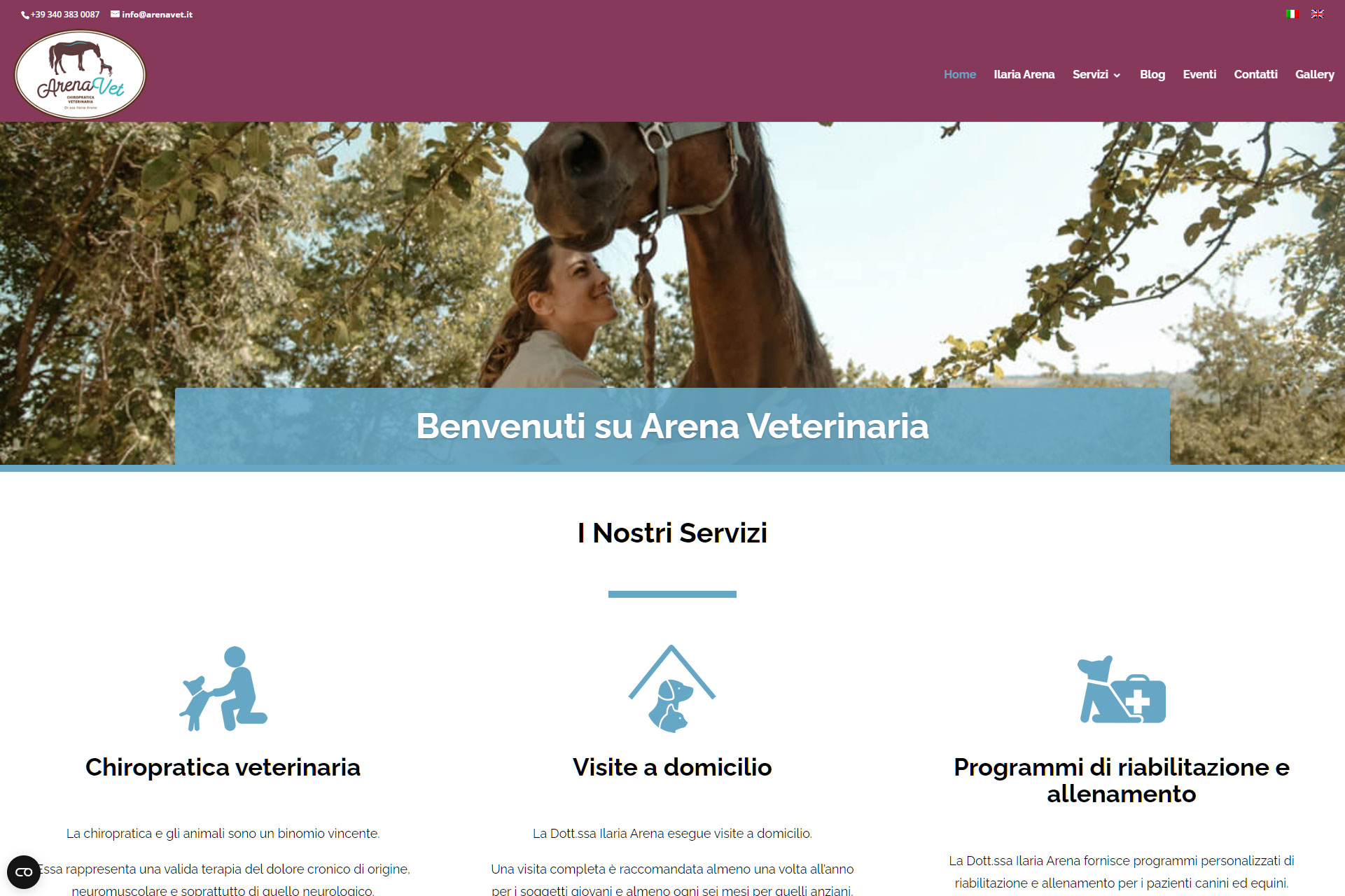 Arena Veterinaria Sito Web